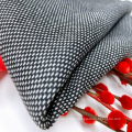 NO moq Stock Textiles jacquard yarn dyed knitted tr suit thick polyester fabrics for clothing